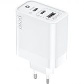 Зарядное устройство сетевое PERO TC14 USB-A QC3.0 + 2х USB-C PD, 48W белый Зарядное устройство сетевое PERO TC14 USB-A QC3.0 + 2х USB-C PD, 48W белый