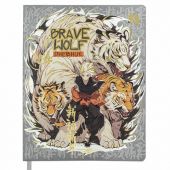 Дневник 1-11 класс 48 л., кожзам (гибкая), печать, фольга, BRAUBERG, "Что за тигр этот волк!", 106917