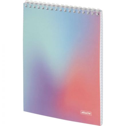 Блокнот А5 80л Attache Яркий Градиент №3 клетка, греб, картон, софттач-лак Блокнот А5 80л Attache Яркий Градиент №3 клетка, греб, картон, софттач-лак