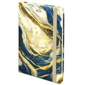 Блокнот с резинкой в клетку 96 л., А5 145х203 мм, твердая обложка с фольгой, BRAUBERG, "Marble", 115536 Блокнот с резинкой в клетку 96 л., А5 145х203 мм, твердая обложка с фольгой, BRAUBERG, "Marble", 115536