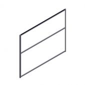 Секция комбинированной перегородки RP130SL160 Серый/Tempo 10 (Серый) 1600х22х1300 Секция комбинированной перегородки RP130SL160 Серый/Tempo 10 (Серый) 1600х22х1300