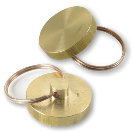 Печать металлическая к опечатывающим устройствам (600411, 601926, 601925), диаметр 25 мм, латунь, 600412