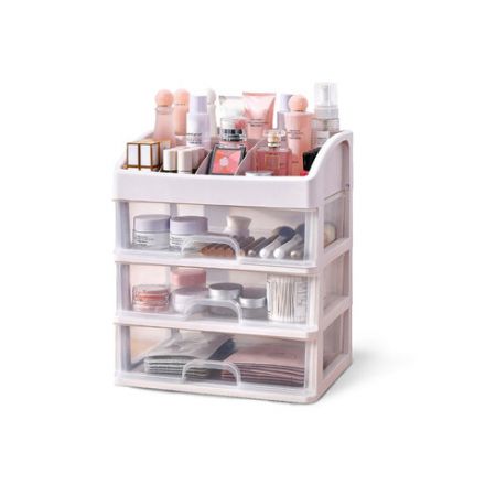 Органайзер для хранения косметики, канцтоваров, мелочей ТРИ УРОВНЯ, 26,6х17*23,5 см, DASWERK (ДАСВЕРК), 608477