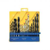 Набор сверл по бет,мет,дер SPARTA 18 шт, пластик.бокс(725305) Набор сверл по бет,мет,дер SPARTA 18 шт, пластик.бокс(725305)