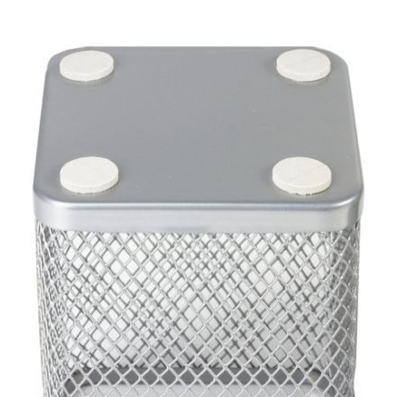 Подставка-органайзер BRAUBERG "Germanium", металлическая, квадратное основание, 98х80х80 мм, серебристая, 231939 Подставка-органайзер BRAUBERG "Germanium", металлическая, квадратное основание, 98х80х80 мм, серебристая, 231939