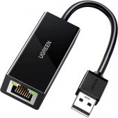 Сетевой адаптер UGREEN CR110 (20254) USB2.0 to RJ45 10/100Mbps черный