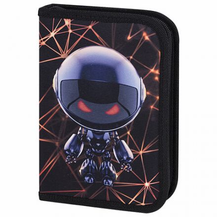 Пенал BRAUBERG, 1 отделение, 2 откидные планки, полиэстер, 21х14 см, "UFO", 271516 Пенал BRAUBERG, 1 отделение, 2 откидные планки, полиэстер, 21х14 см, "UFO", 271516