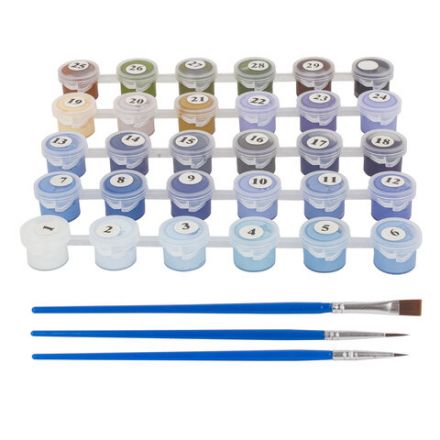 Картина по номерам 40х50 см, ОСТРОВ СОКРОВИЩ "Набережная", на подрамнике, акриловые краски, 3 кисти, 662463 Картина по номерам 40х50 см, ОСТРОВ СОКРОВИЩ "Набережная", на подрамнике, акриловые краски, 3 кисти, 662463