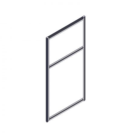 Секция комбинированной перегородки RP115SL60 Серый/Зеленый С 30 600х22х1115