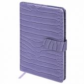 Еженедельник недатированный А5 145х215 мм, BRAUBERG "Party", под кожу, 64 л., сиреневый, 114475