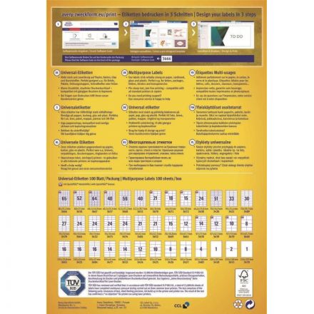 Этикетки самоклеящиеся 3424 универсал. 105х48мм,IJ+L+K+CL,1200шт/уп Этикетки самоклеящиеся 3424 универсал. 105х48мм,IJ+L+K+CL,1200шт/уп