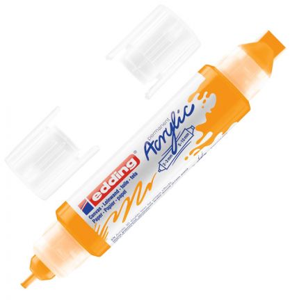 Маркер акриловый двусторонний 3D Edding 5400/906 Цвет Солнечный желтый Маркер акриловый двусторонний 3D Edding 5400/906 Цвет Солнечный желтый