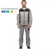 Костюм рабочий летний муж. л26-КПК сер/черн (р.44-46) 170-176