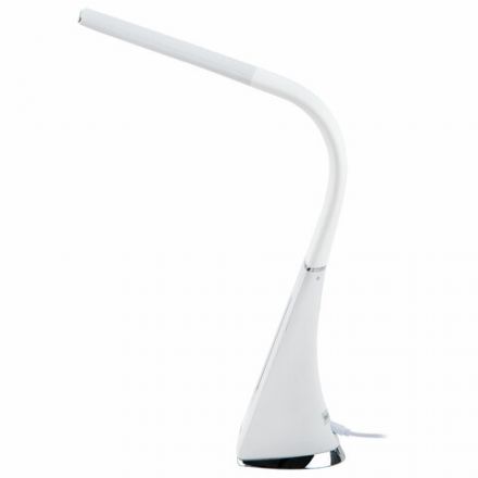 Настольная лампа / светильник SONNEN SM-01W на подставке, LCD-экран, СВЕТОДИОДНАЯ, 5 Вт, белый, 238233