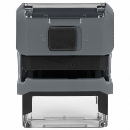 Штамп самонаборный 3-стр, 38х14 мм, синий, TRODAT 4911P4/DB, корпус СЕРЫЙ, КАССА В КОМПЛЕКТЕ, 43214