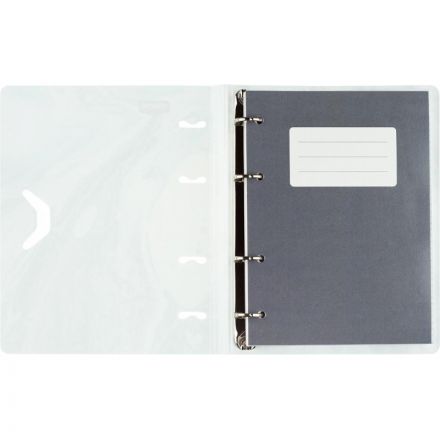 Бизнес-тетрадь А5,120л кольц/смен.бл,кл.Attache Selection Fluid Серо-Голуб