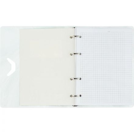 Бизнес-тетрадь А5,120л кольц/смен.бл,кл.Attache Selection Fluid Серо-Голуб