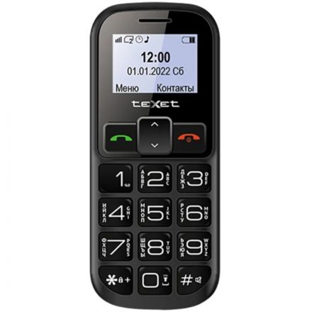 Мобильный телефон teXet TM-B322 цвет черный-красный