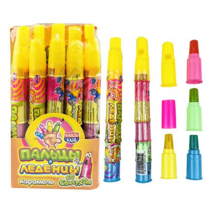 Карамель "Пальцы-Леденцы" (со свистком), 8 г, КАНДИ КЛАБ, CAR040-1 Карамель "Пальцы-Леденцы" (со свистком), 8 г, КАНДИ КЛАБ, CAR040-1