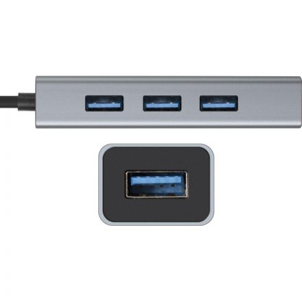 Концентратор USB хаб ExeGate (EX293981RUS) DUB-4 4-в-1 серебр Концентратор USB хаб ExeGate (EX293981RUS) DUB-4 4-в-1 серебр