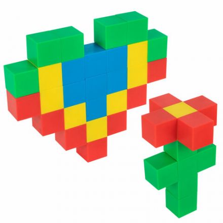 Магнитный конструктор MAGNETIC CUBES "КУБИЧЕСКИЙ", 72 магнитных кубика, BRAUBERG KIDS, 665724