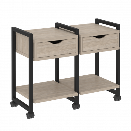 Loft Тумба на колесных опорах наборная. Вариант №1 VR.L-TN-1.K Дуб аттик/Чёрный металл 970*460*767 Loft Тумба на колесных опорах наборная. Вариант №1 VR.L-TN-1.K Дуб аттик/Чёрный металл 970*460*767