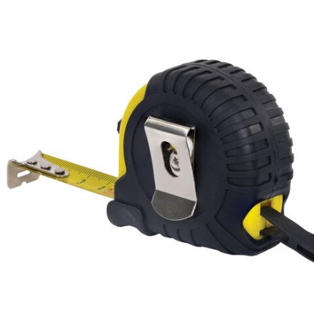 Рулетка измерительная 3 м х 16 мм, обрезиненный корпус, с фиксатором, RABBITEX (РАББИТЕКС) Standard, 671348