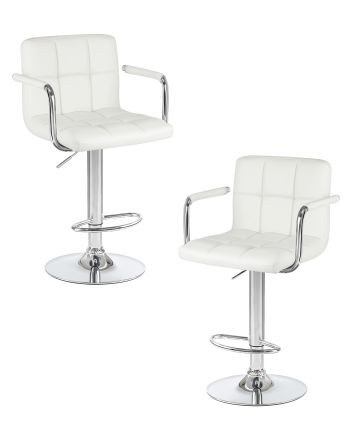 Набор 2 шт Стул барный DOBRIN KRUGER ARM, белый