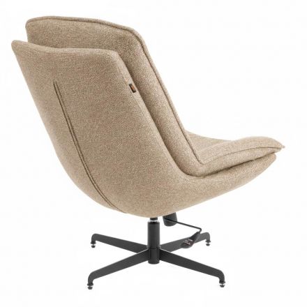 Кресло лаунж Cosmo велюр/букле, VT shape latte