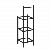 Loft Угловой проходной переходной модуль VR.L-SL.UPK-1.2.3 Чёрный металл 446*446*1458