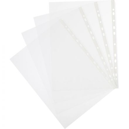 Файл-вкладыш Attache Стандарт А4 30 мкм прозрачный гладкий 100 штук в упаковке