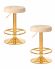 Набор 2 шт Табурет барный DOBRIN BRUNO GOLD, бежевый велюр (MJ9-10) Набор 2 шт Табурет барный DOBRIN BRUNO GOLD, бежевый велюр (MJ9-10)