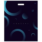 Пакет с вырубной ручкой ПВД, 60х50 см, "Концепт БИГ", 100 мкм, н00214884