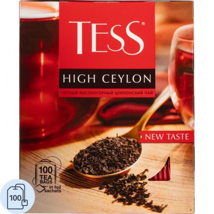 Чай черный пакетированный Tess High Ceylon, 2,25гх100пак