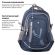 Рюкзак BRAUBERG HIGH SCHOOL универсальный, 3 отделения, "Старлайт", синий/серый, 46х34х18 см, 226342