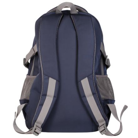 Рюкзак BRAUBERG HIGH SCHOOL универсальный, 3 отделения, "Старлайт", синий/серый, 46х34х18 см, 226342
