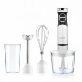 Блендер погружной BRAYER BR1242, 800 Вт, 2 скорости, 3 насадки, стакан, белый Блендер погружной BRAYER BR1242, 800 Вт, 2 скорости, 3 насадки, стакан, белый