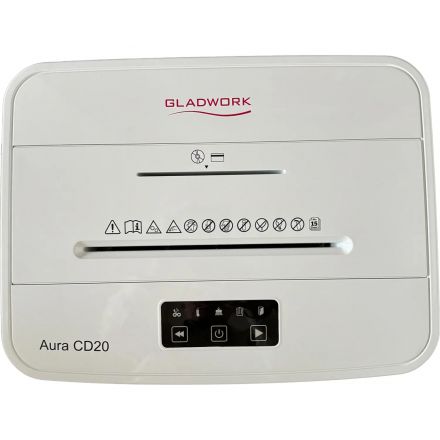 Шредер Gladwork Aura CD20 ур.секр. P-4, 20лист., 25л Шредер Gladwork Aura CD20 ур.секр. P-4, 20лист., 25л