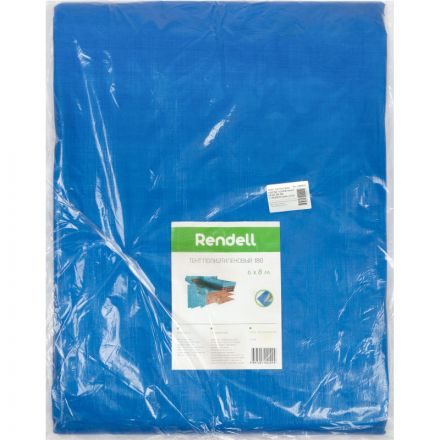 Тент ТАРПАУЛИН 180г/м2 усиленный край 6мx8м с люверсами_0324