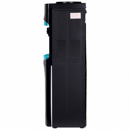 Кулер для воды SONNEN FSC-02W TURBO напольный, ТУРБОНАГРЕВ/ОХЛАЖДЕНИЕ КОМПРЕССОРНОЕ, шкаф, 2 крана, черный, 456171