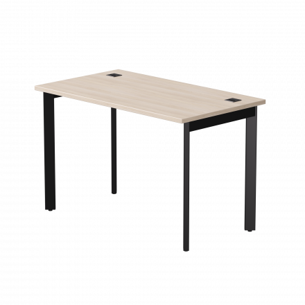 Стол прямой Everprof EVO на металлокаркасе 1180х670х755 мм опоры 45гр Дуб Соната/Черный