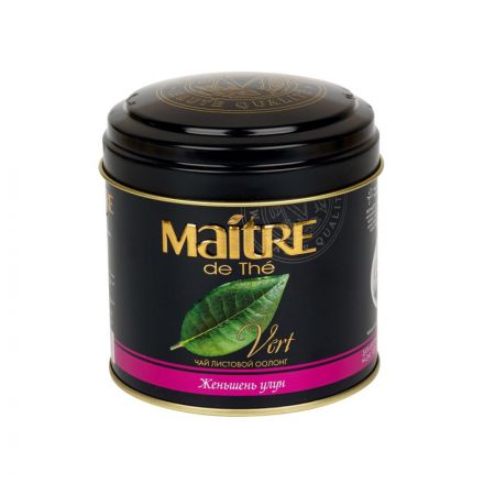 Чай Maitre зеленый Женьшень улун ж/б, 150г