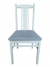 Стул Гольф 3 эмаль белая/рогожка морская