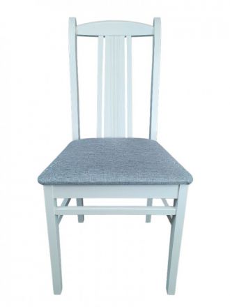 Стул Гольф 3 эмаль белая/рогожка морская