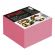Блок для записей Комус BC 90х90х50 кораллово-красн интенсив 80г на склейке
