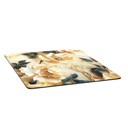 Коврик для сушки посуды NANO 40х50 см, ЦВЕТЫ, влаговпитывающий, нескользящий, BOOMHOUSE (БумХаус), 701166