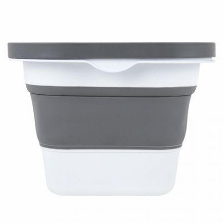 Таз складной силиконовый 16 литров со складными ручками 47х28 см для дома и дачи, LAIMA Home, 608671