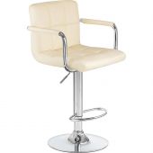 Стул барный LO_DOBRIN KRUGER ARM LM-5011_CH-M_EL кремовый Стул барный LO_DOBRIN KRUGER ARM LM-5011_CH-M_EL кремовый
