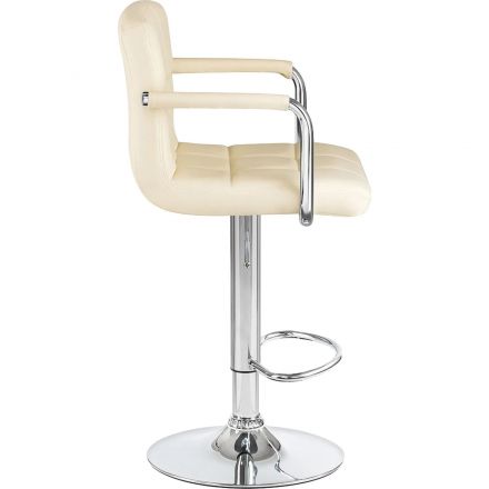 Стул барный LO_DOBRIN KRUGER ARM LM-5011_CH-M_EL кремовый Стул барный LO_DOBRIN KRUGER ARM LM-5011_CH-M_EL кремовый