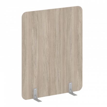 R-line Перегородки на металлических опорах на фетровых подпятниках DP.F-120-150 Дуб аттик/Серый металл 1200*18*1500